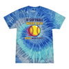 [[color:Blue Jerry]] If Softball Were Easy Tie Dye T-shirt Blue Jerry