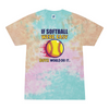 [[color:Snow Cone]] If Softball Were Easy Tie Dye T-shirt Snow Cone