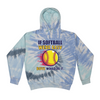 [[color:Lagoon]] If Softball Were Easy Tie Dye Hoodie Lagoon