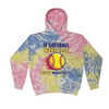 [[color:Sherbert]] If Softball Were Easy Tie Dye Hoodie Sherbert