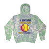 [[color:Slushy]] If Softball Were Easy Tie Dye Hoodie Slushy