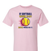 [[color:Light Pink]] If Softball Were Easy Short Sleeve T-shirt Light Pink
