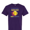 [[color:Purple]] If Softball Were Easy Short Sleeve T-shirt Purple