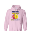 [[color:Light Pink]] If Softball Were Easy Hoodie Light Pink
