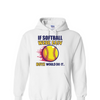 [[color:White]] If Softball Were Easy Hoodie White
