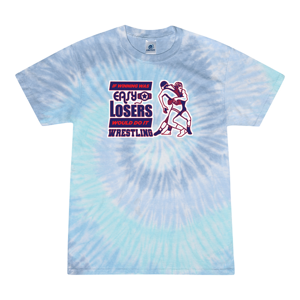 [[color:Lagoon]] If Winning Was Easy Wrestling Tie Dye T-shirt Lagoon