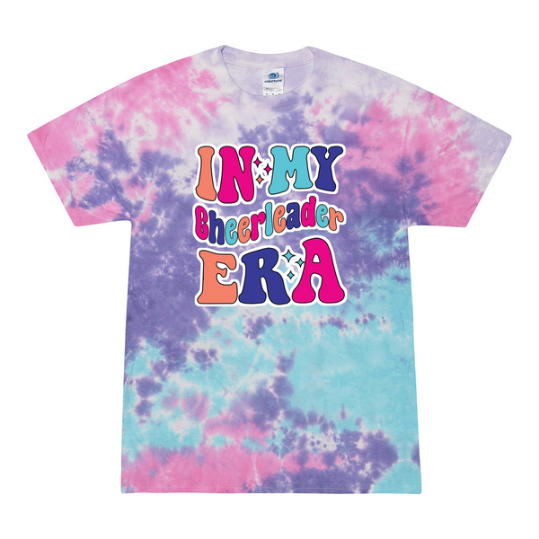 [[color:Cotton Candy]] In My Cheerleader Era Tie Dye T-shirt Cotton Candy