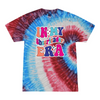 [[color:Firecracker]] In My Cheerleader Era Tie Dye T-shirt Firecracker