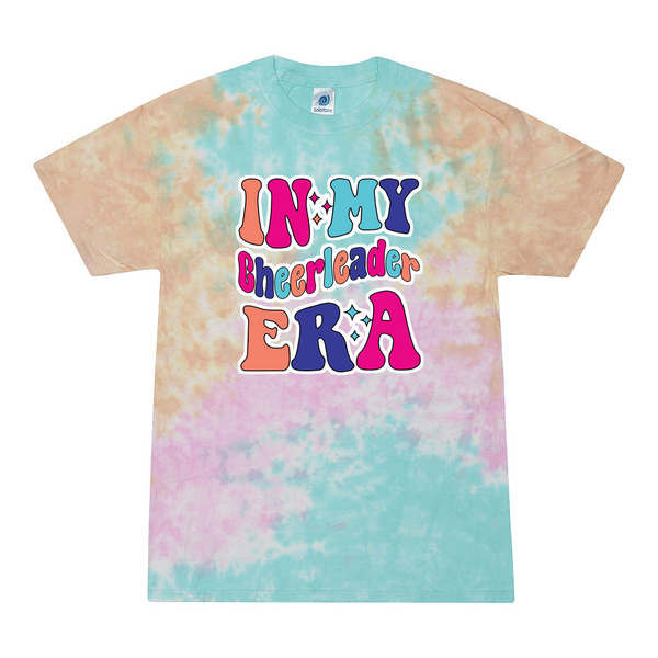 [[color:Snow Cone]] In My Cheerleader Era Tie Dye T-shirt Snow Cone