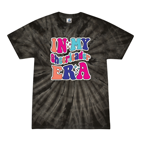 [[color:Spider Black]] In My Cheerleader Era Tie Dye T-shirt Spider Black
