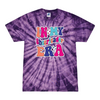 [[color:Spider Purple]] In My Cheerleader Era Tie Dye T-shirt Spider Purple