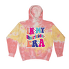 [[color:Funnel Cake]] In My Cheerleader Era Tie Dye Hoodie Funnel Cake