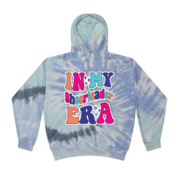 [[color:Lagoon]] In My Cheerleader Era Tie Dye Hoodie Lagoon