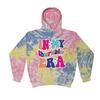 [[color:Sherbert]] In My Cheerleader Era Tie Dye Hoodie Sherbert