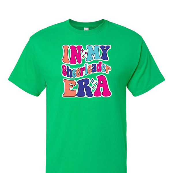 [[color:Irish Green]] In My Cheerleader Era Short Sleeve T-shirt Irish Green