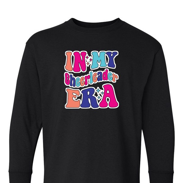 [[color:Black]] In My Cheerleader Era Long Sleeve T-shirt Black