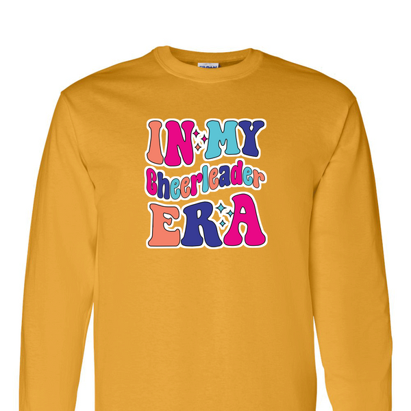 [[color:Gold]] In My Cheerleader Era Long Sleeve T-shirt Gold