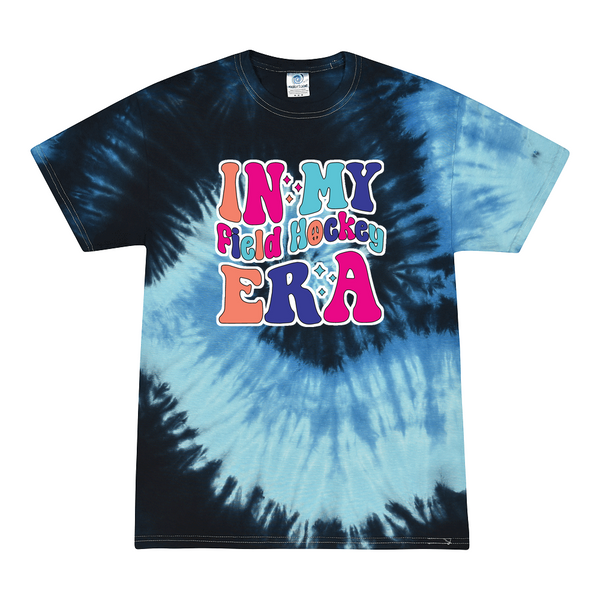 [[color:Blue Ocean]] In My Field Hockey Era Tie Dye T-shirt Blue Ocean