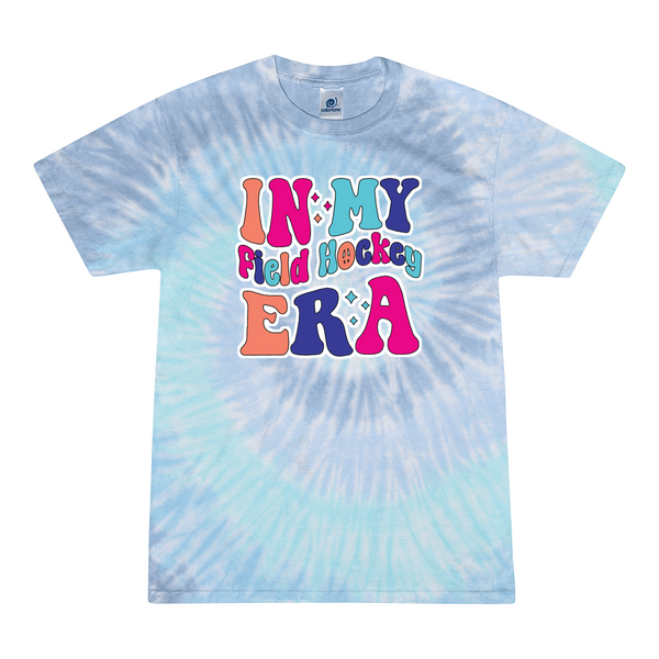[[color:Lagoon]] In My Field Hockey Era Tie Dye T-shirt Lagoon