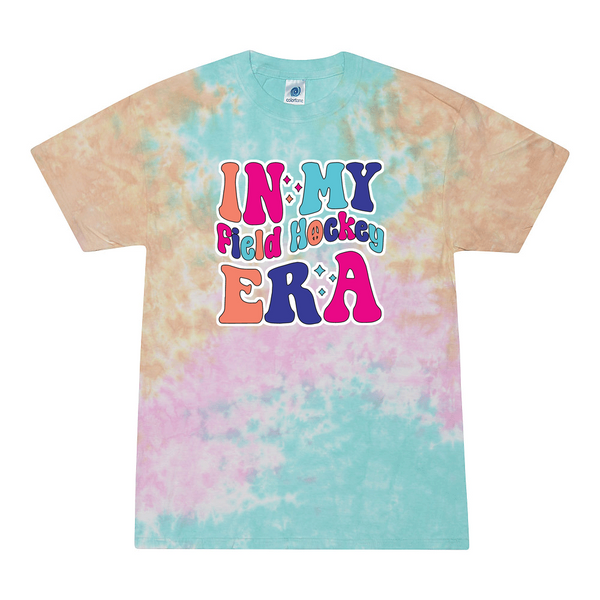 [[color:Snow Cone]] In My Field Hockey Era Tie Dye T-shirt Snow Cone