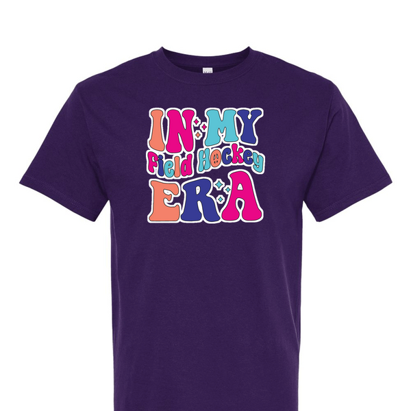 [[color:Purple]] In My Field Hockey Era Short Sleeve T-shirt Purple