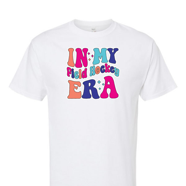 [[color:White]] In My Field Hockey Era Short Sleeve T-shirt White