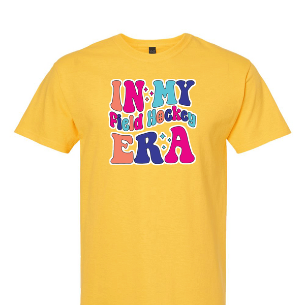 [[color:Daisy]] In My Field Hockey Era Short Sleeve T-shirt Daisy