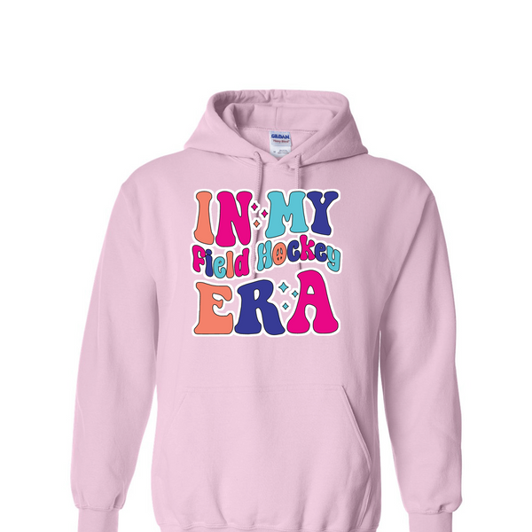 [[color:Light Pink]] In My Field Hockey Era Hoodie Light Pink