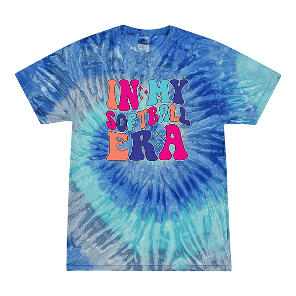 [[color:Blue Jerry]] In My Softball Era Tie Dye T-shirt Blue Jerry