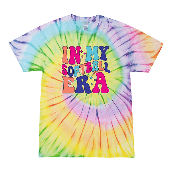 [[color:Lolli-pop]] In My Softball Era Tie Dye T-shirt Lolli-pop