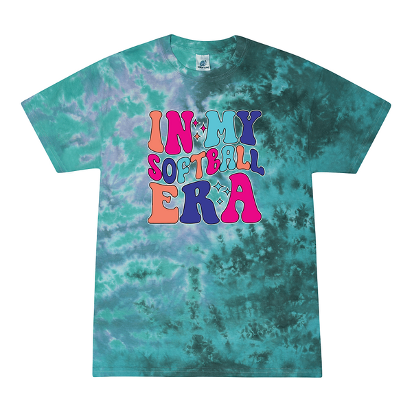 [[color:Zero G]] In My Softball Era Tie Dye T-shirt Zero G