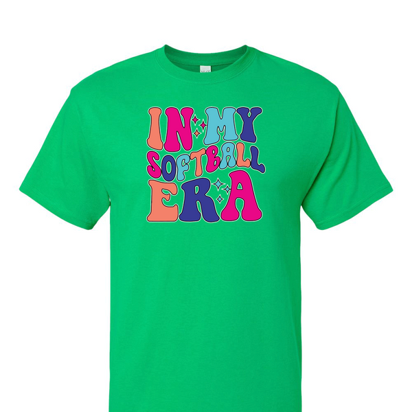 [[color:Irish Green]] In My Softball Era Short Sleeve T-shirt Irish Green