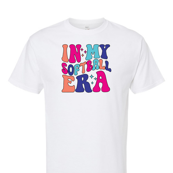 [[color:White]] In My Softball Era Short Sleeve T-shirt White