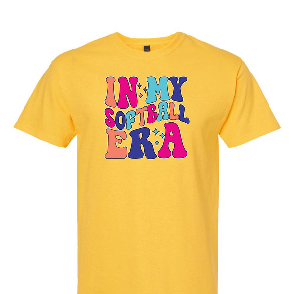 [[color:Daisy]] In My Softball Era Short Sleeve T-shirt Daisy