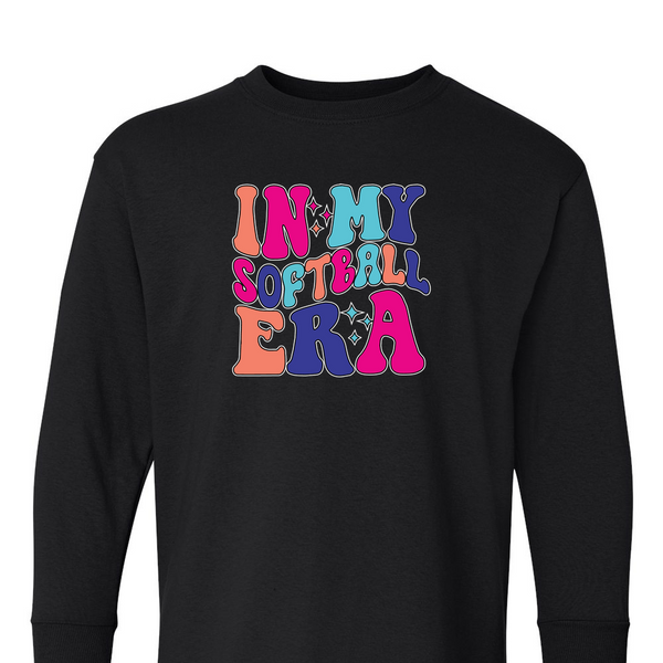 [[color:Black]] In My Softball Era Long Sleeve T-shirt Black