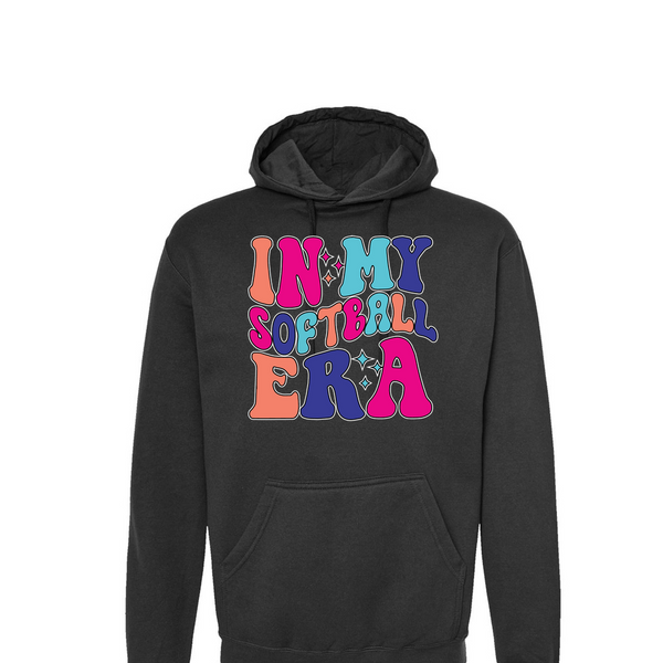 [[color:Black]] In My Softball Era Hoodie Black