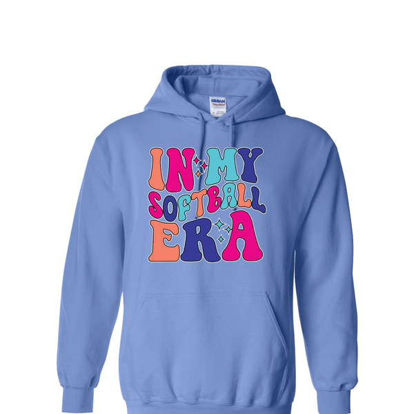 [[color:Carolina Blue]] In My Softball Era Hoodie Carolina Blue