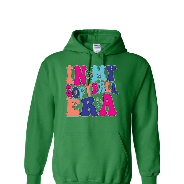 [[color:Irish Green]] In My Softball Era Hoodie Irish Green