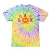 [[color:Lolli-pop]] Lax Skull With Bow Girls Lacrosse Tie Dye T-shirt Lolli-pop