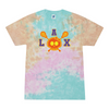[[color:Snow Cone]] Lax Skull With Bow Girls Lacrosse Tie Dye T-shirt Snow Cone