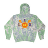 [[color:Slushy]] Lax Skull With Bow Girls Lacrosse Tie Dye Hoodie Slushy