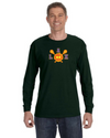 fashionable cotton crew neck clothing Long sleeve T-shirt tee shirt tie dye apparel