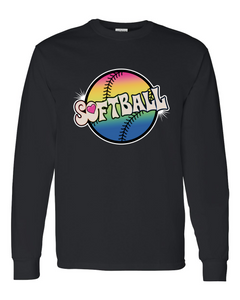 Softball Tie Dyed - Long Sleeve