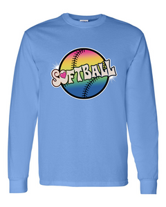 Softball Tie Dyed - Long Sleeve