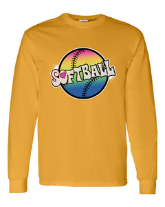 Softball Tie Dyed - Long Sleeve