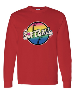 Softball Tie Dyed - Long Sleeve