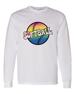 Softball Tie Dyed - Long Sleeve