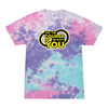 [[color:Cotton Candy]] May The Course Be With You Track and Field Tie Dye T-shirt Cotton Candy