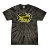 [[color:Spider Black]] May The Course Be With You Track and Field Tie Dye T-shirt Spider Black