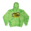 [[color:Spider Lime]] May The Course Be With You Track and Field Tie Dye Hoodie Spider Lime